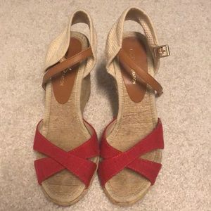 BCBG Red Espadrilles